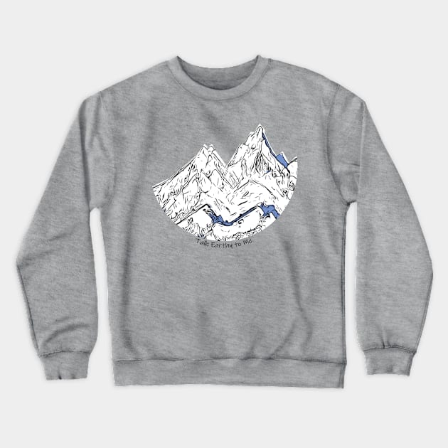 Talk Earthy- Mountains Crewneck Sweatshirt by Talk Earthy to Me